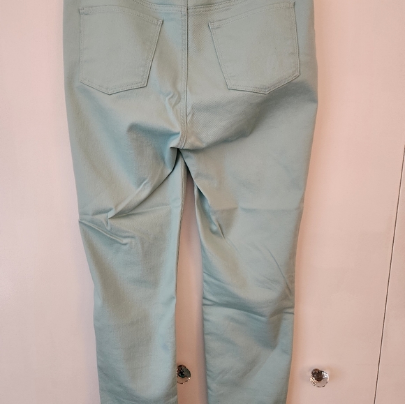 Talbots Slim Ankle Flawless Five-Pocket Aqua 12p Jeans - Picture 5 of 10